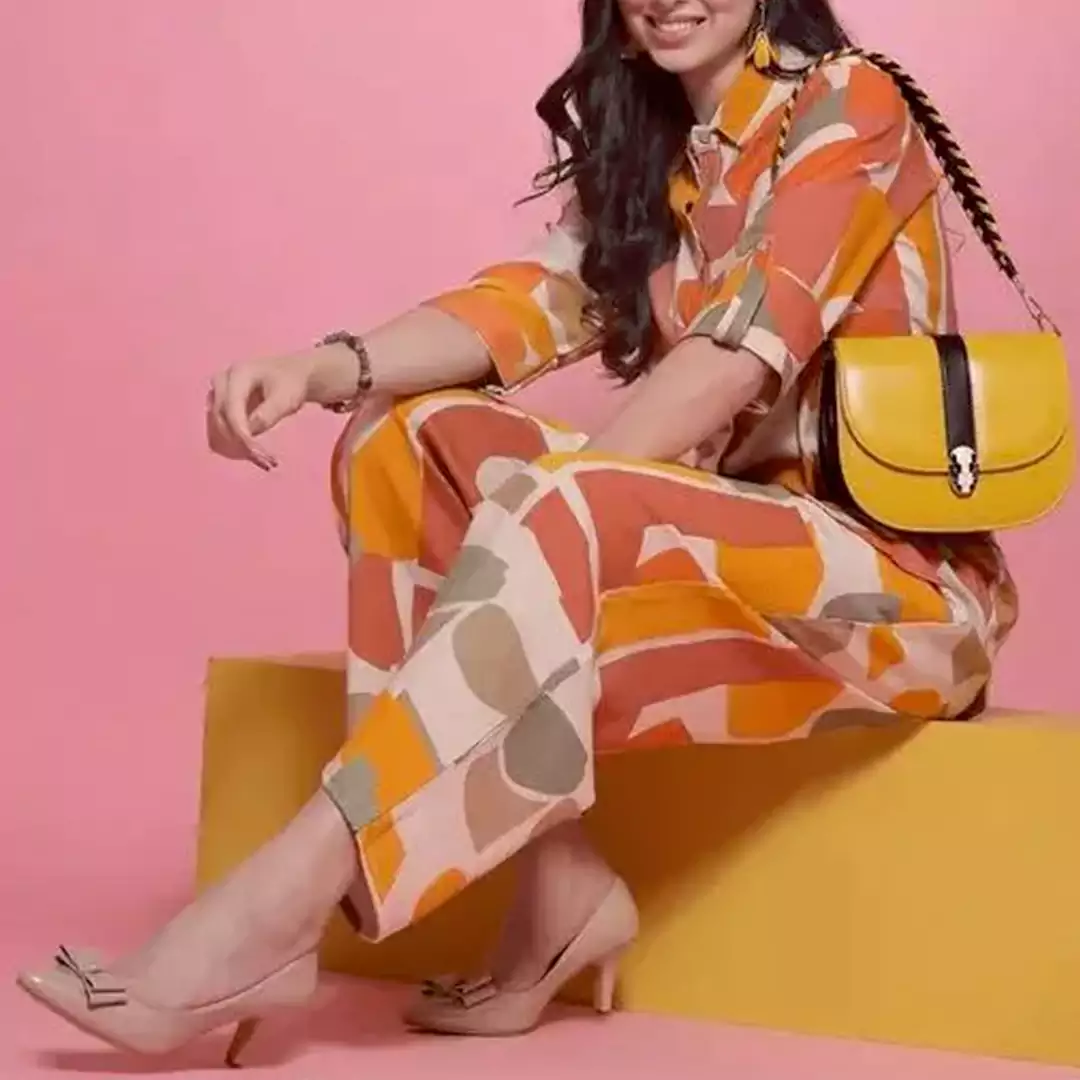 KHARIDLE Rajasthani Printed Cord Set - Image 2