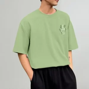 KHARIDLE Printed Over Size T-shirt