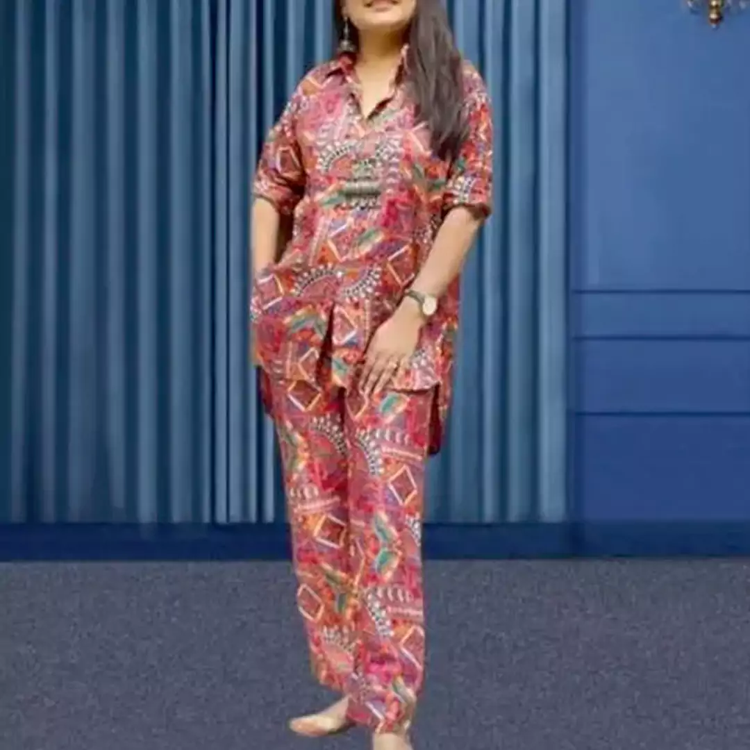 KHARIDLE Beautiful Rajasthani Printed Cord Set