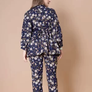 KHARIDLE Floral Printed Cord Set