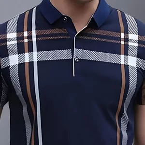 KHARIDLE Checked Polo Black Tshirts