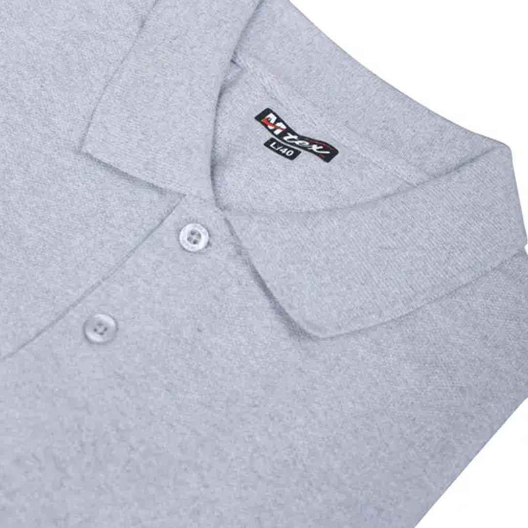 KHARIDLE Polyester Collar Neck Plain T-shirt - Image 4