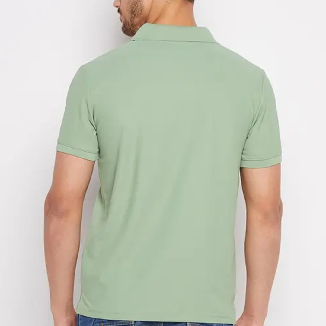 KHARIDLE Cotton Half Sleeves Solid Polo T-shirt - Image 4