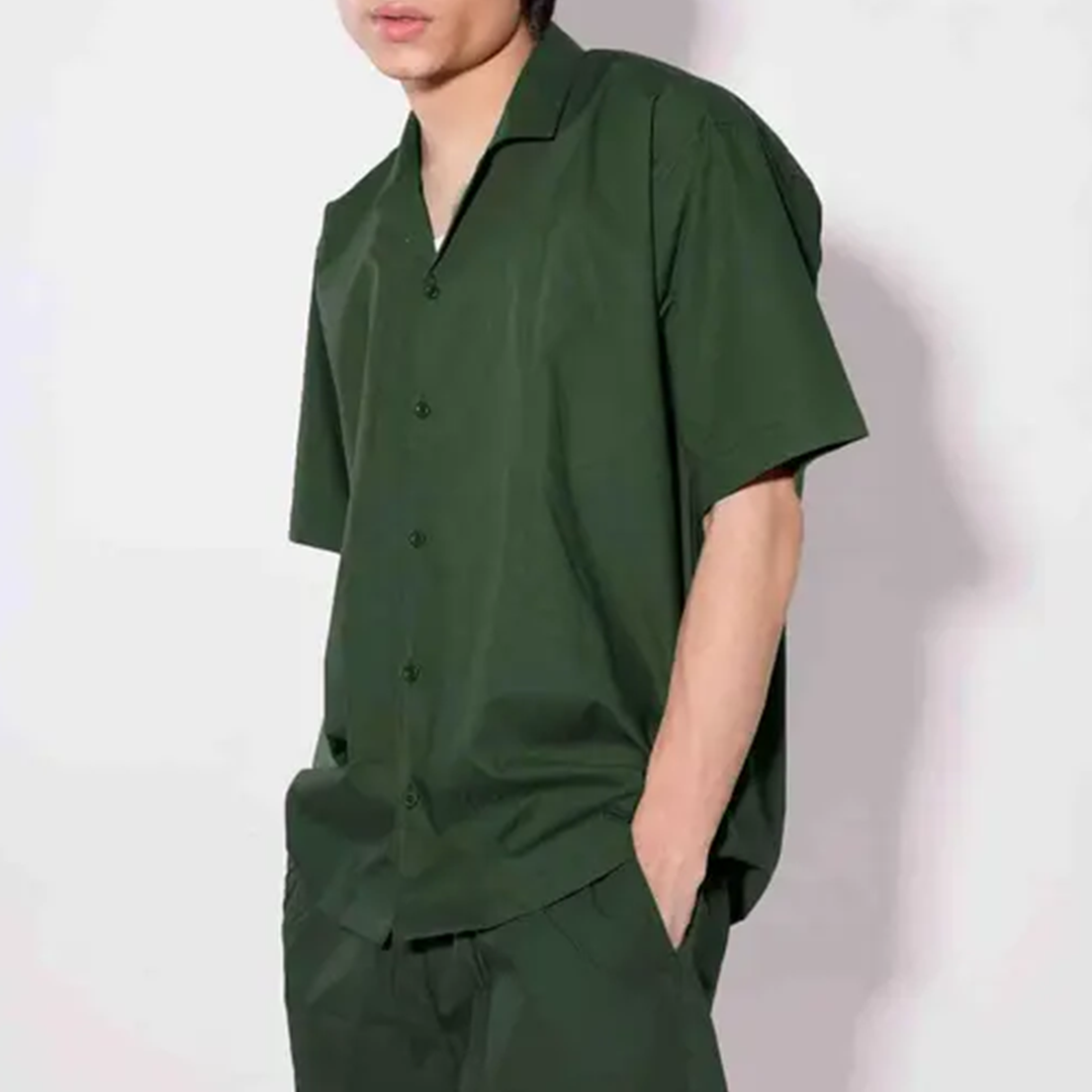 KHARIDLE Bold Green Cotton Blend Cord Set - Image 3