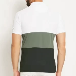 KHARIDLE Men's Cotton Blend Half Sleeves Polo T-shirt