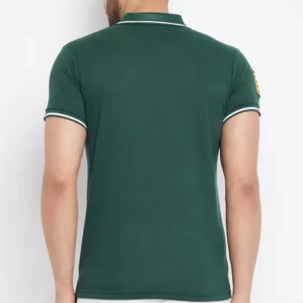 KHARIDLE Men's Pack of 2 Green Half Sleeves Polo T-shirt - Image 2