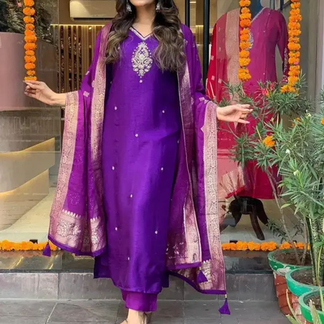 KHARIDLE Ethnic Wear Trending Kurta Set