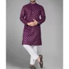 KHARIDLE Men's Printed Cotton Blend Kurta