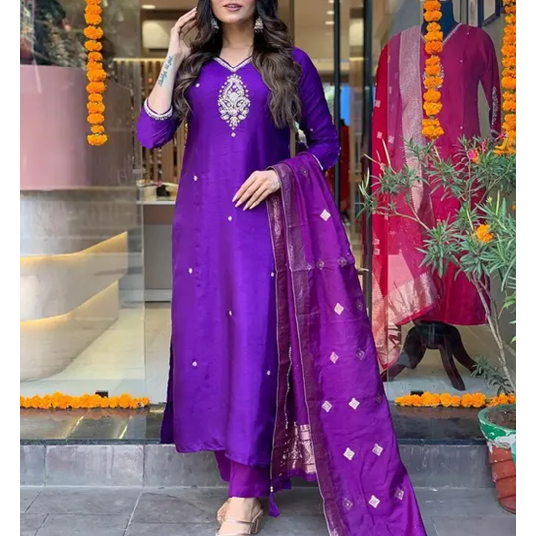 KHARIDLE Ethnic Wear Trending Kurta Set - Image 4