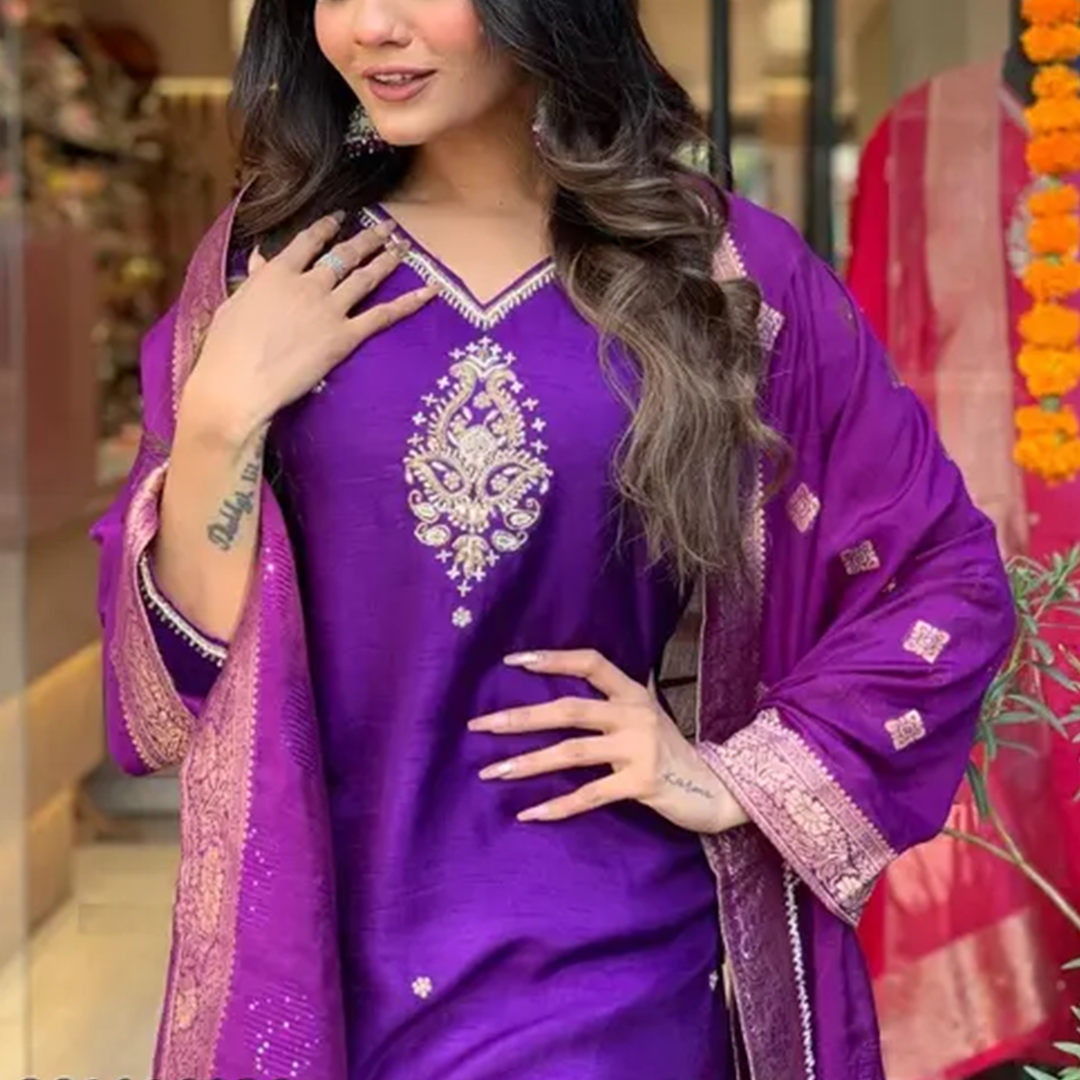 KHARIDLE Ethnic Wear Trending Kurta Set - Image 3