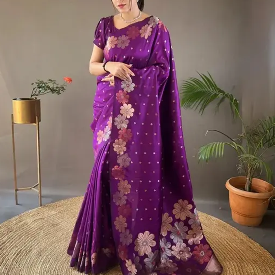 KHARIDLE Ethnic Wear Fancy Exclusive Banarasi Silk Saree