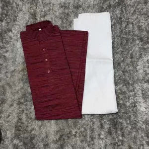 KHARIDLE Men's Khadi Cotton Kurta Set