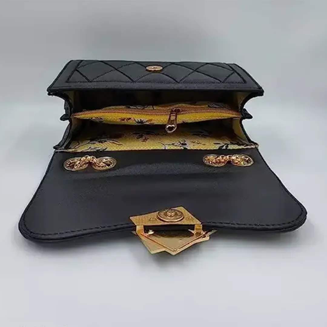 KHARIDLE Rectangle Fitting Chain Slingbag - Image 2