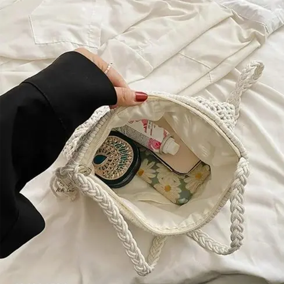 KHARIDLE Cotton Macrame Sling Bag - Image 2