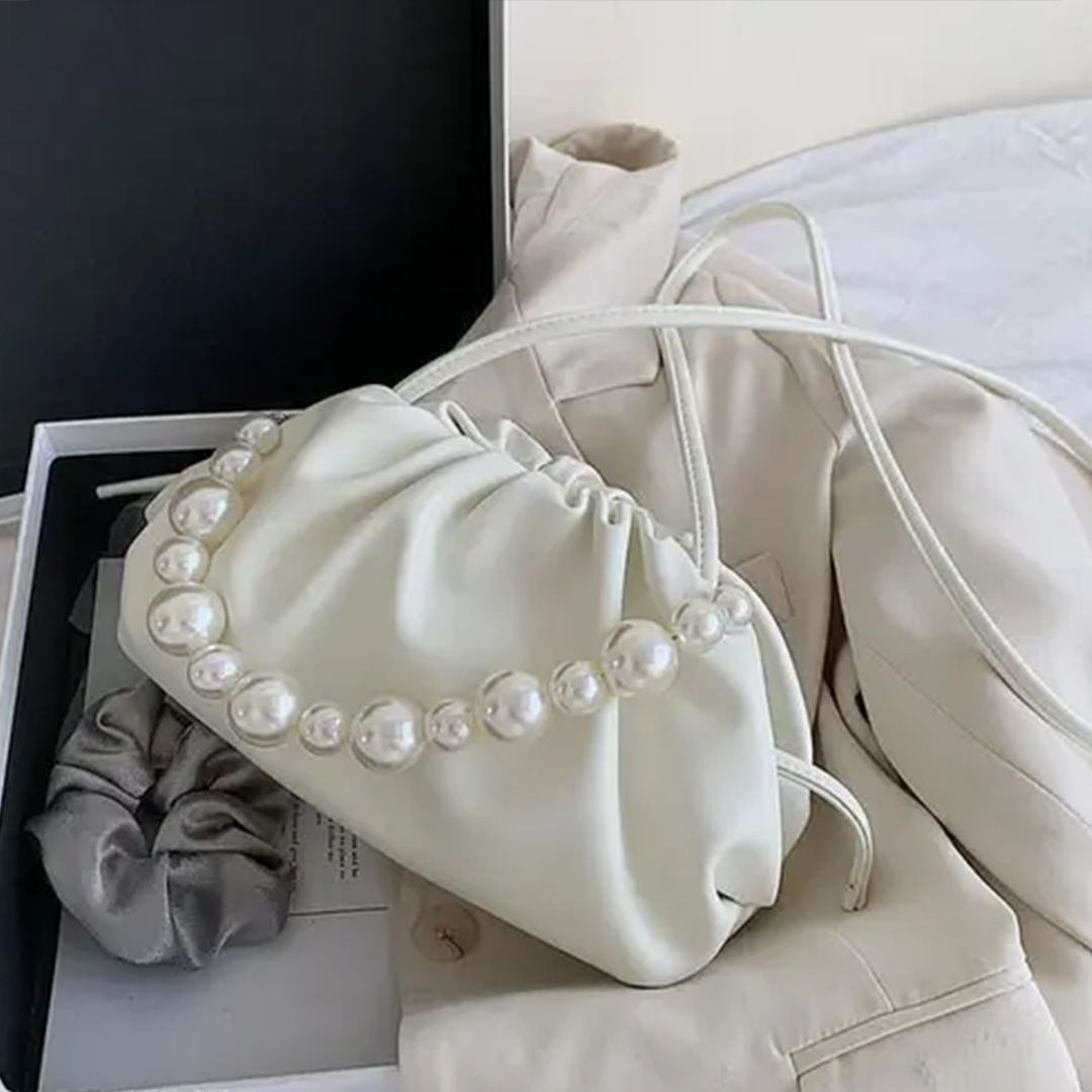 KHARIDLE Trendy Pearl Hand Bag - Image 2