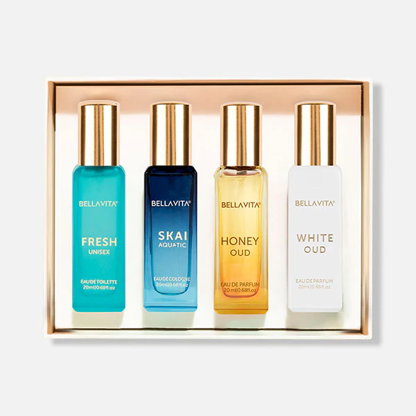 KHARIDLE Bellavita Luxury Unisex Perfume Gift Set 4 x 20ml - Image 3