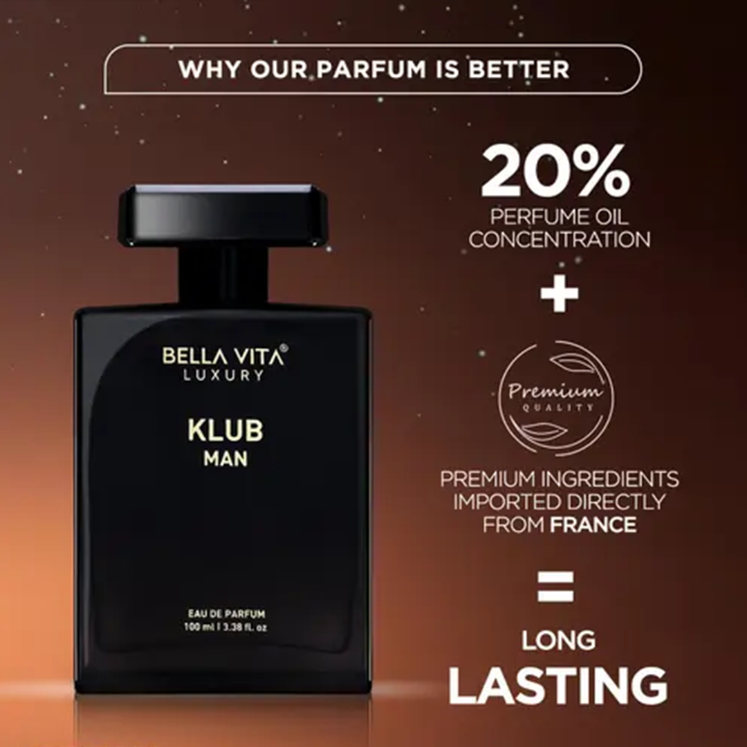 KHARIDLE Bellavita Luxury KLUB Man EDP Perfume 100 ML and KLUB Man Body Deodorant 150 ML - Image 3