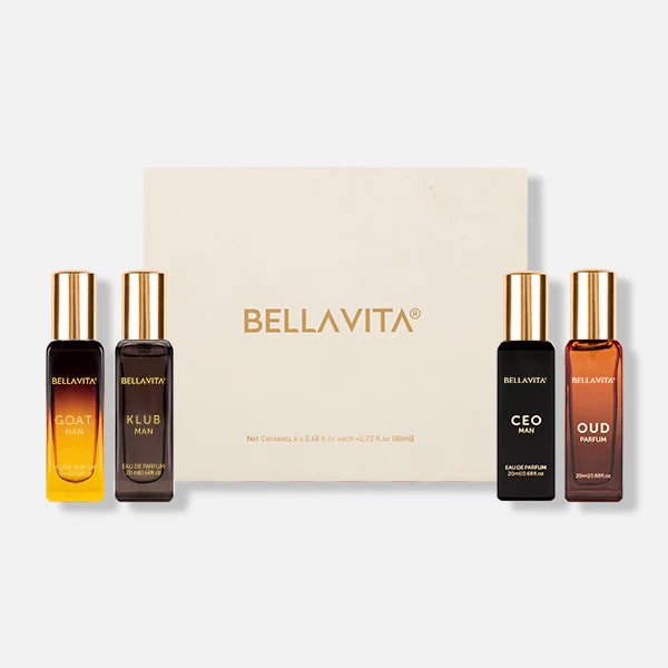 KHARIDLE Bellavita Luxury Perfume Gift Set For Men 4 x 20ml