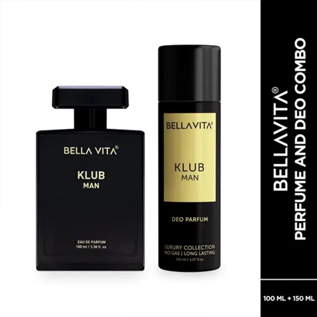 KHARIDLE Bellavita Luxury KLUB Man EDP Perfume 100 ML and KLUB Man Body Deodorant 150 ML