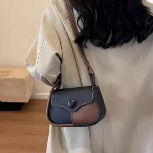 KHARIDLE Elegance Noir Saddle Sling Bag