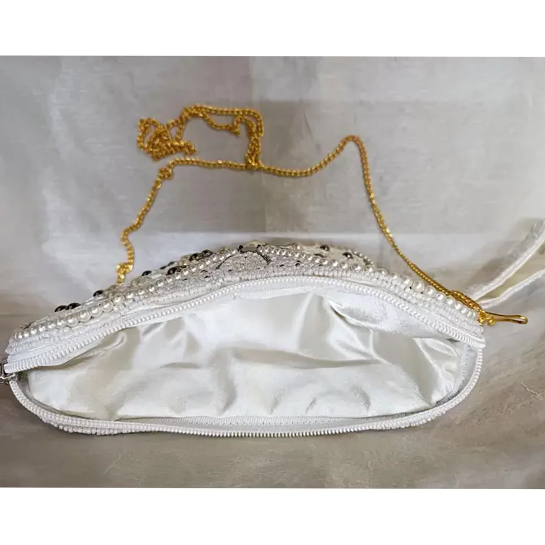 KHARIDLE Handcrafted Butterfly Beaded Clutch - Image 2