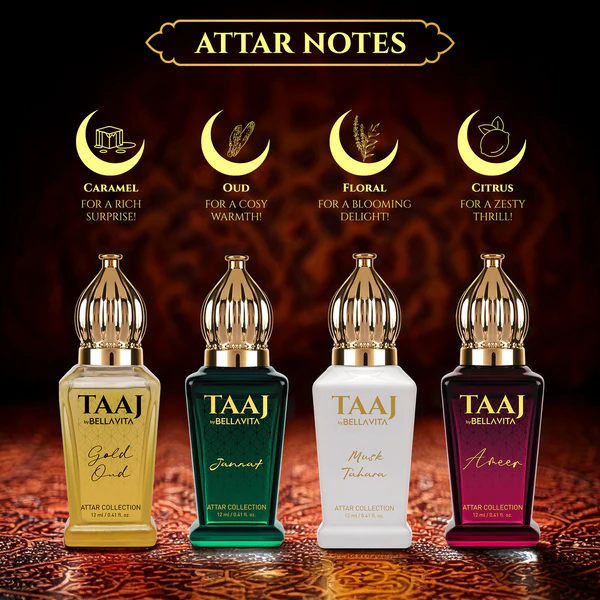 KHARIDLE Bellavita Perfume TAAJ (Attar Gift Set) - Image 3