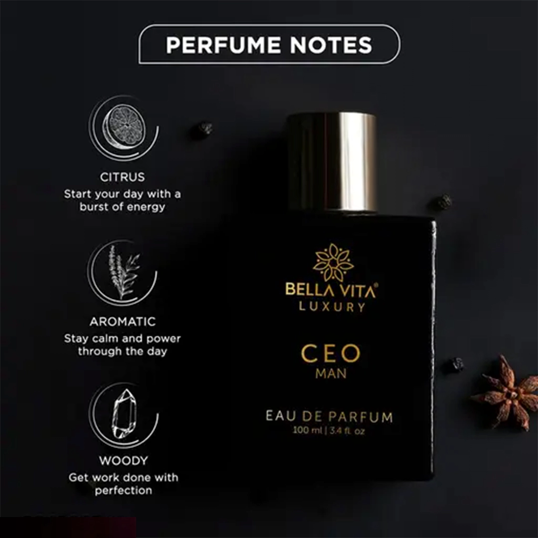 Bella Vita Luxury Goalsetter combo for him and her with ROSE Woman 100 ml + CEO MAN 100 ml Perfume (Pack of 2) - Image 3