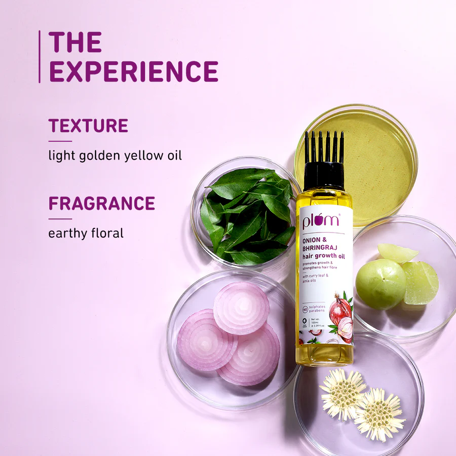 Plum Onion & Bhringraj Hair Growth Oil - Image 5