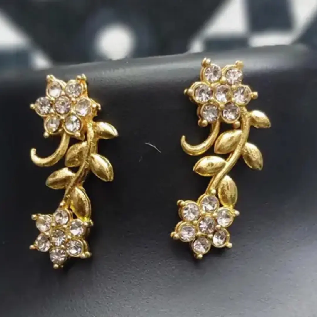 Unique Gold-Plated CZ Necklace - Image 2