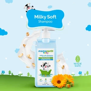 Mamaearth Milky Soft Shampoo with Oats, Milk and Calendula for Babies - 400 ml