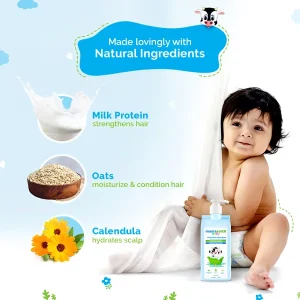 Mamaearth Milky Soft Shampoo with Oats, Milk and Calendula for Babies - 400 ml