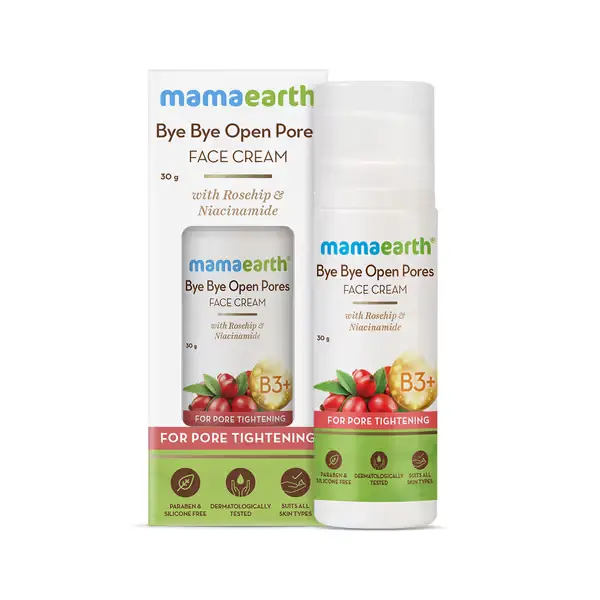 Mamaearth Bye Bye Open Pores Face Cream with Rosehip & Niacinamide For Pore Tightening – 30 g - Image 2