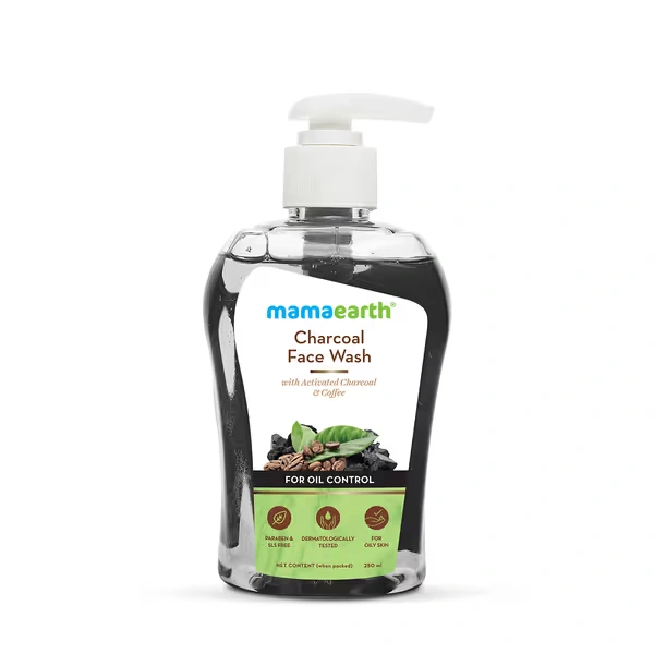Mamaearth Charcoal Face Wash with Activated Charcoal and Coffee for Oil Control - 250ml - Image 2
