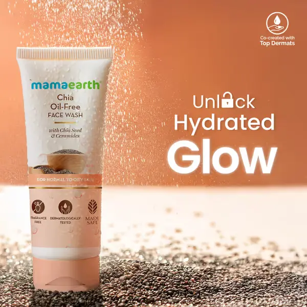 Mamaearth Chia Oil Free Face Wash with Chia Seed & Ceramides for Hydrated Glow - 100 ml - Image 7