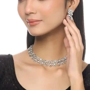 Sparkle Swirl American Diamond Set