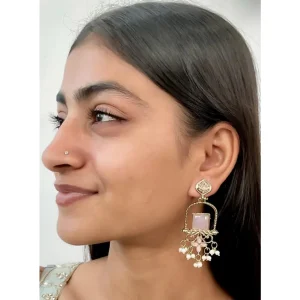 Gulabi Noor Dangle Earrings