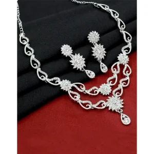 Silver Sonata American Diamond Set