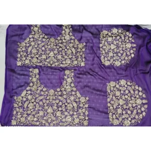 Art Silk Embroidery Saree with Heavy C-Pallu & Pitta Work