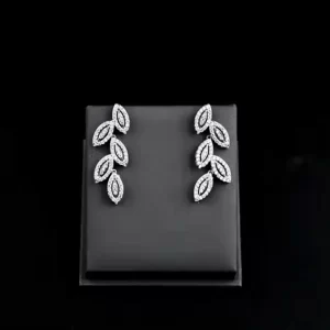 Floral Leaf Design American Diamond Set