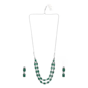 Elegant Emerald Choker Set