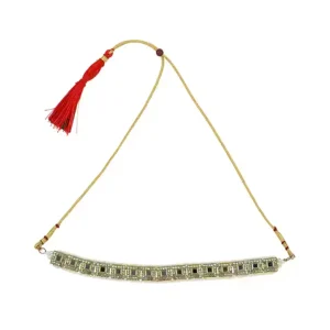 Elegant Black Stone Square Choker Set