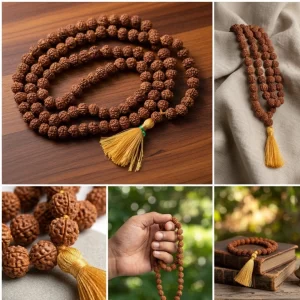 Original Nepali 5 Mukhi Rudraksha Mala – Certified, Energized & Ideal for Jaap & Meditation
