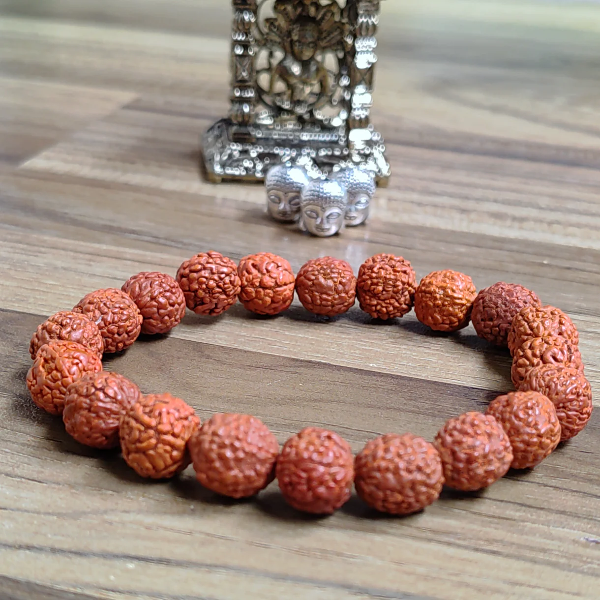 Nepali 5 Mukhi Rudraksha Bracelet | Certified & Energized for Peace & Health - Image 3