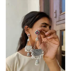 Tribal Shell Drop Statement Earrings