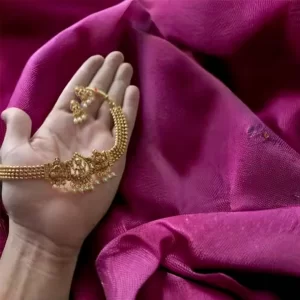 Temple Design Gold Plated Choker Set