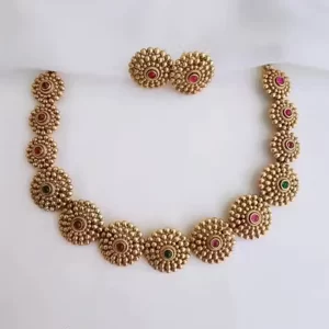 Antique Floral Design Choker Set