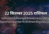 22 सितम्बर 2025 आज का राशिफल