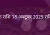 वृश्चिक राशि 18 अक्टूबर 2025 राशिफल